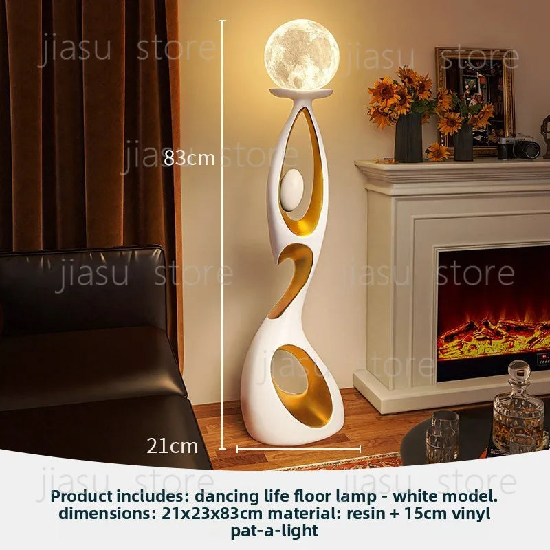Modern Light Luxury Floor Standing Ornament, Large Home Art Decor for Living Room Model Room Housewarming Gift