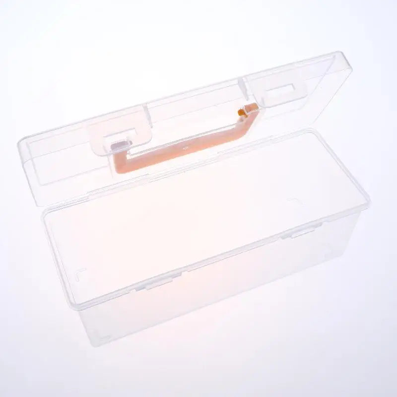 ✔Professional Tool Organizer Set,Transparent Parts Storage With Dividers-Portable Case For Kitchen Condiment Storage