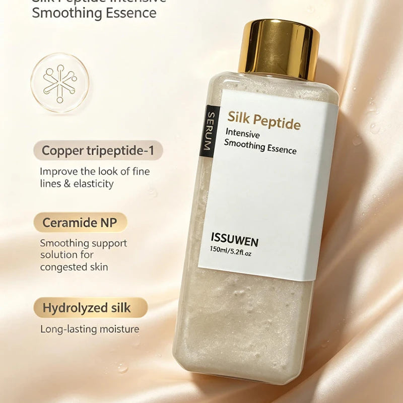 Silk Peptide Silk Essence Water Fade Fine Lines Increase Skin Elasticity Moisturize Refreshing Non Greasy Mild Toner