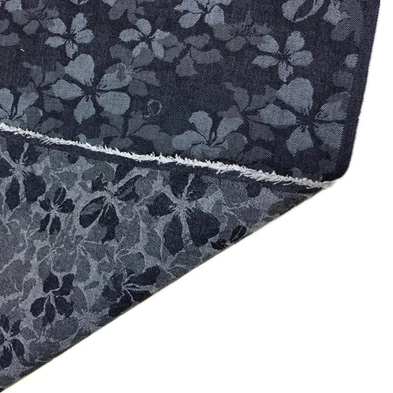 Elastic Jacquard Water Washed Denim Fabric High-end Skirts Outerwear Pants Clothing Diy Sewing Fabric
