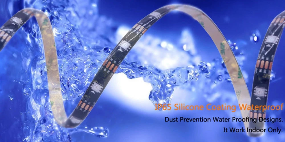 WS2812B WS2811 WS2813 WS2815 30/60/144pixels/leds/m 5050 RGB LED Strip WS2812 Individually Addressable Tape Light DC5V DC12V
