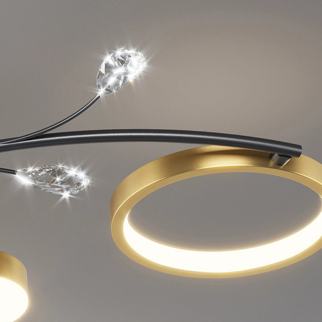 Modern Ceiling Chandelier Room Decoration Led Ceiling Lamp Crystal Chandelier Nordic Modern Bedroom Ceiling Decorative Light
