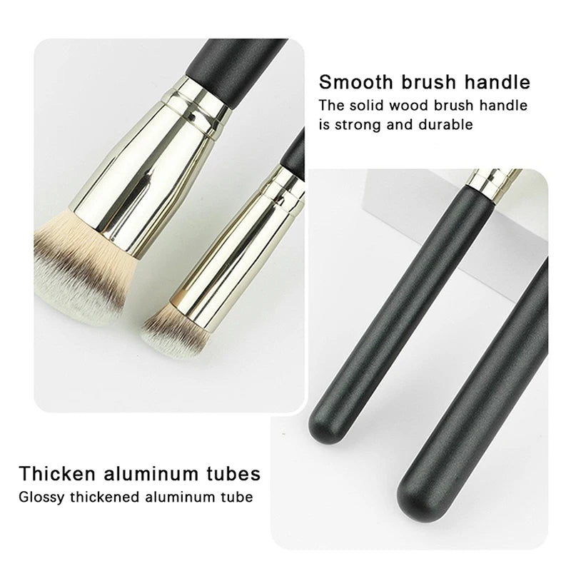 Makeup Brushes Foundation Concealer Angled Seamless Cover Synthetic Dark Circle Liquid Cream Cosmetics Contour Brush Beauty Tool