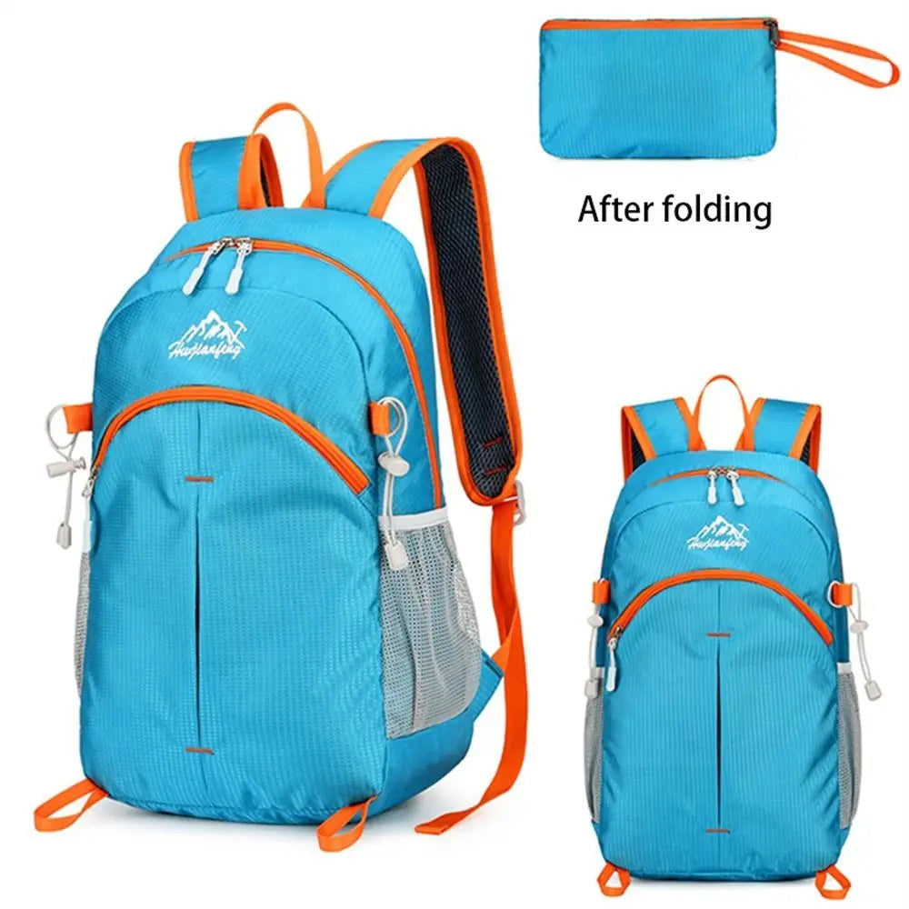 Portable Large Capacity Foldable Backpack Folding Waterproof Climb Bag Shoulders Bag Travel Bag Lightweight Nylon Bag Hiking