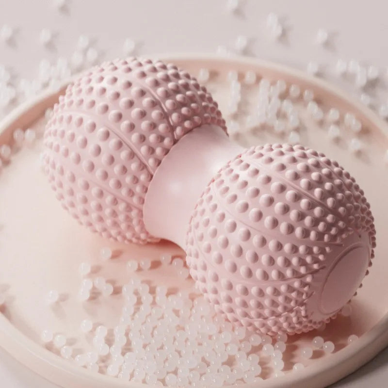 Dual Ball Massage Ball for Spine, Hip, Back & Leg - TPE Material, with Dots, Ideal for Yoga & Fitness, Muscle Relaxation
