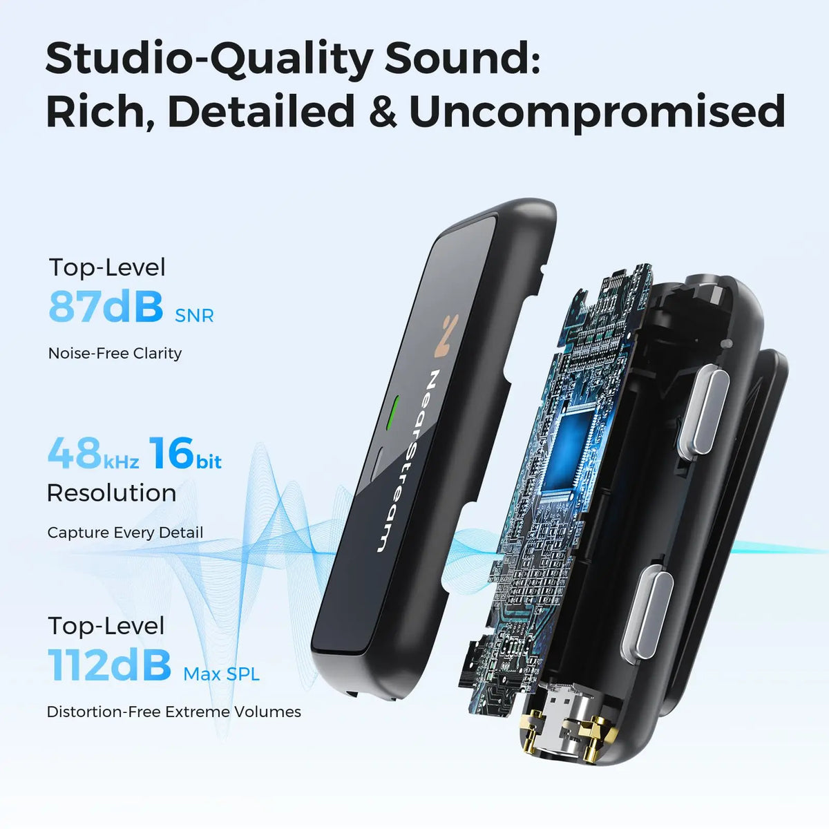 Wireless Lavalier Microphone – Plug & Play with Noise Reduction