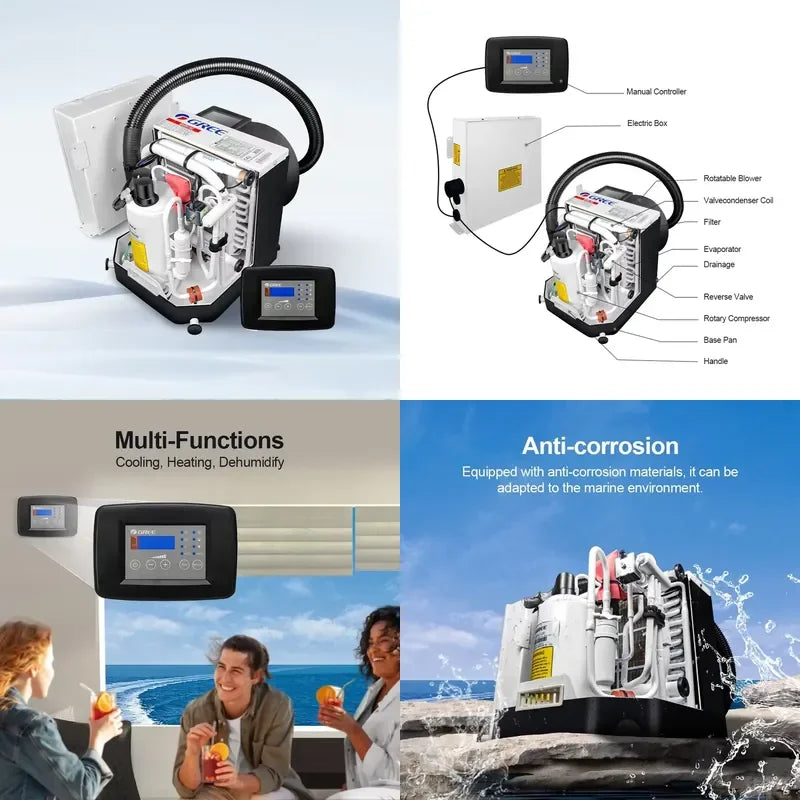 Gree high-quality yacht marine air conditioner 5000Btu 9000Btu 12000Btu 16000Btu yacht air conditioner R410a