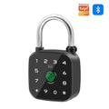 IP67 Smart Padlock Support Tuya App Fingerprint Password RFID Card Key Unlock Type-C Charging Multi-function Anti-theft Lock