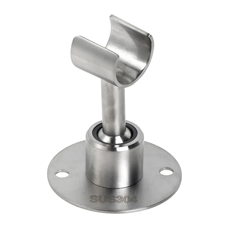 Stainless Steel Bathroom Easy Install Shower Head Holder Hotel With Screws Durable Heavy Duty Wall Mounted Home Adjustable Angle