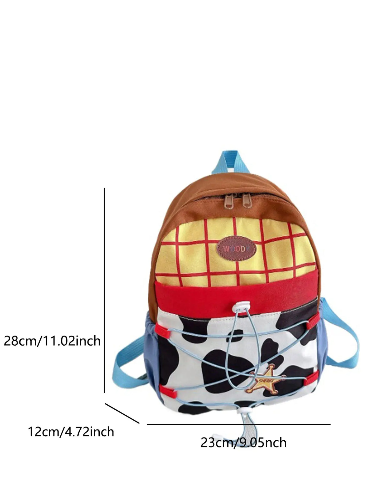 Fashionable and Casual Women's Backpack Cute Cow Print Backpack Soft and Durable Fabric Backpack Suitable for Daily Use