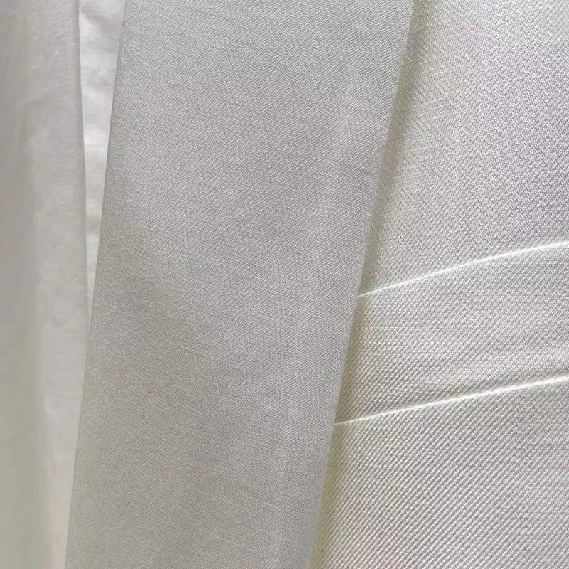 Women's loose-fit white suit jacket from Y2K2026 summer collection - stylish and versatile all-season top for women