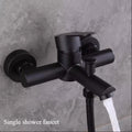 Wall Mounted Cold Hot Water Mixer 304 Stainless Steel Triple Valve Nozzle Tap Bathtub Faucet Bathroom Shower Faucet