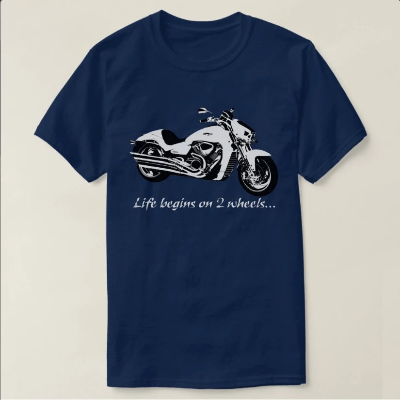 Retro Boulevard M109R Motorcycle T-Shirt 100% Cotton O-Neck Short Sleeve Summer Casual Mens T-shirt Streetwear