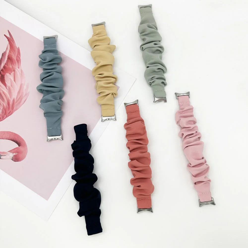 Scrunchie Strap for Xiaomi Mi Band 10 8 9 Smart Wristband for Women Stylish Watch Bracelet for Xiaomi Smart Band 8/9/10 Elastic