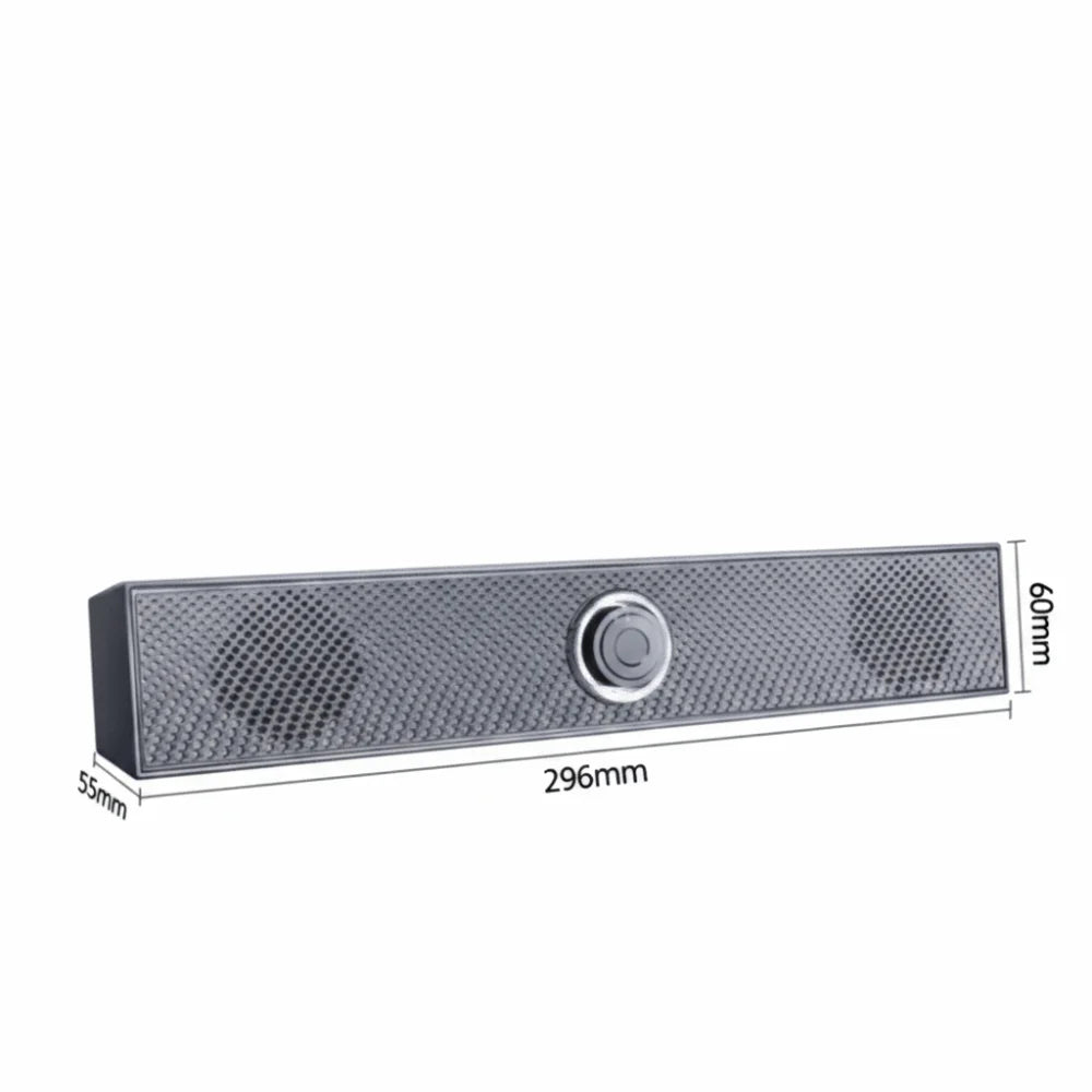 Wired PC Soundbar Stereo Strong Bass Bluetooth Speaker Wireless Compact Stereo USB Powered Soundbar Conference Room