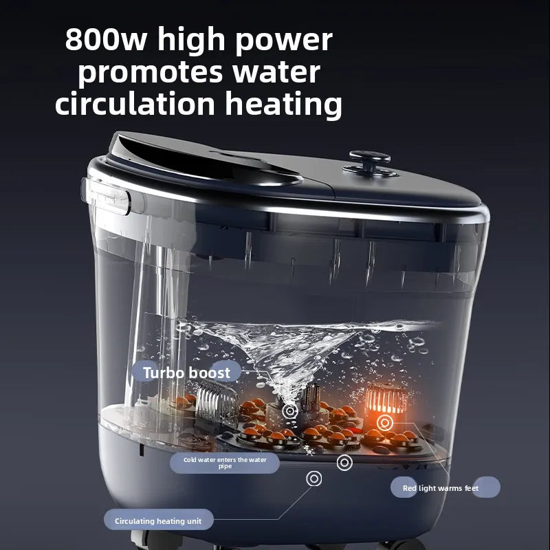 Foot Bath Electric Automatic Foot Spa with Massage Deep Footbath Machine for Home Use Constant Temperature Electric Foot Warmer