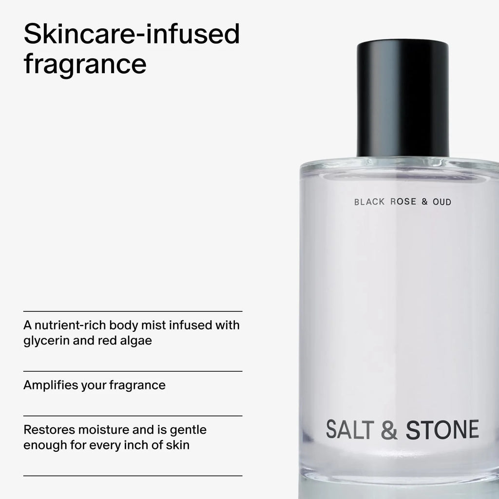 Salt & Stone Black Rose & Oud Eau de Parfum 100ml 3.4fl.oz Floral Woody Scent