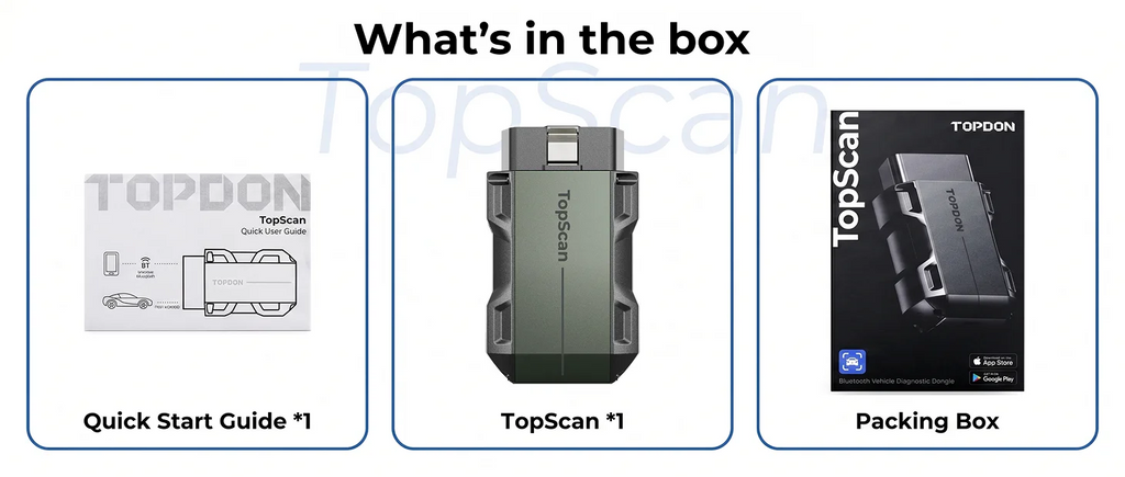 TOPDON TopScan Lite Scanner Smart Diagnostic Tool DTC Repair Guide Bluetooth OBD2 Code Reader Full System Active Test