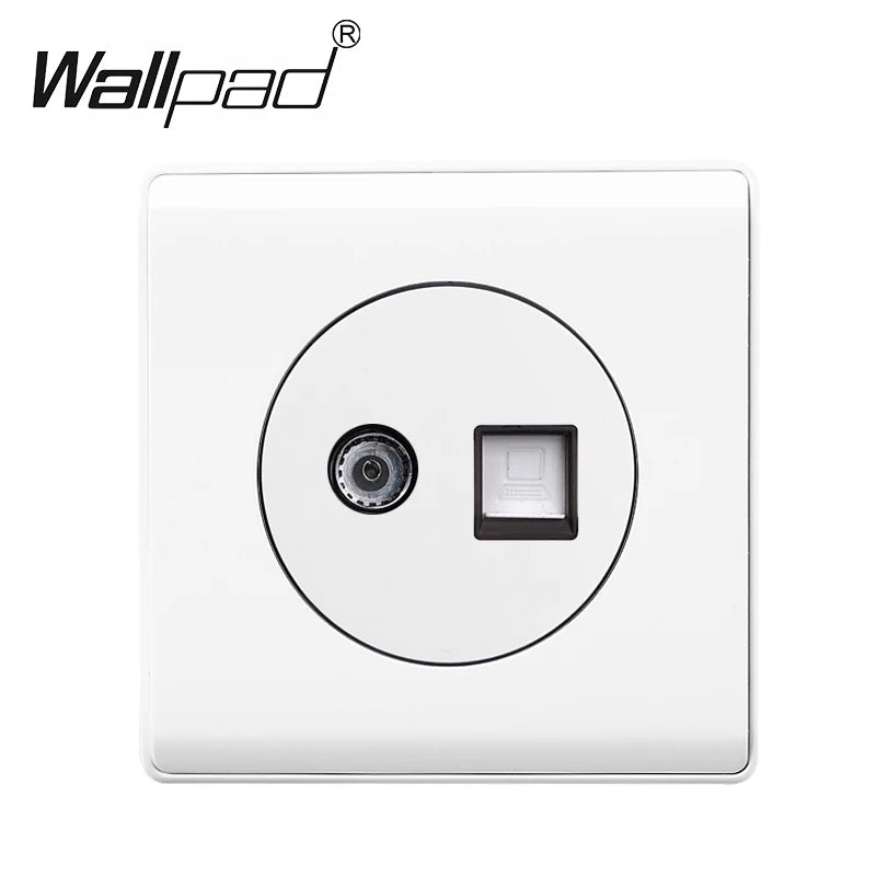 1 2 3 4 Gang Switch with LED Indicator White Plastic PC Panel On and Off Push Button Rocker 1 2 Way