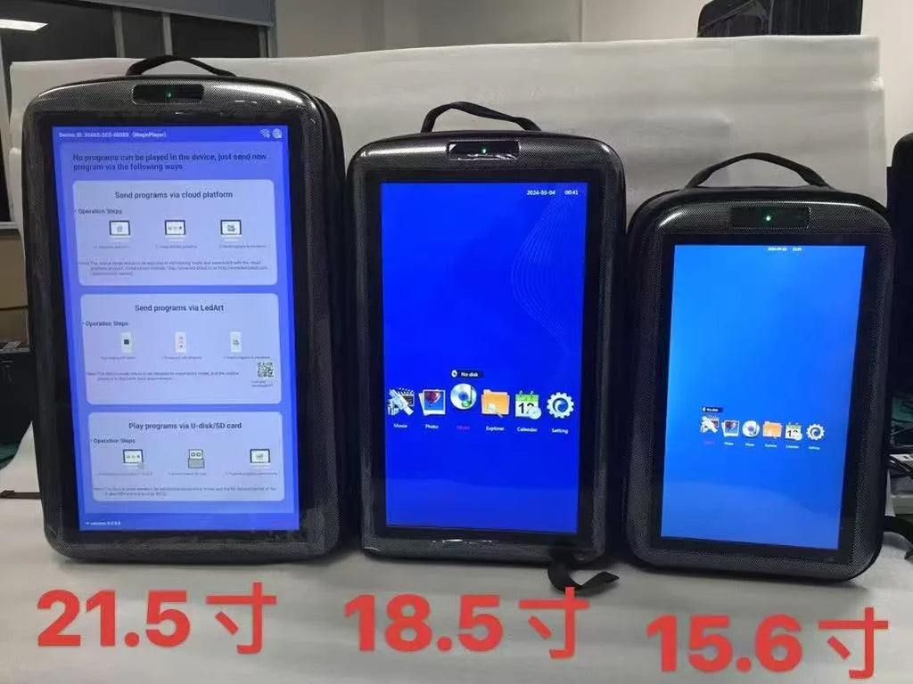 Portable Body-worn LED LCD Screen Backpack Rechargeable Battery Powered Advertising Player for Street Marketing Activities