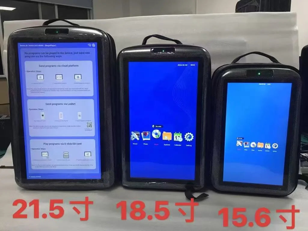 Portable Body-worn LED LCD Screen Backpack Rechargeable Battery Powered Advertising Player for Street Marketing Activities