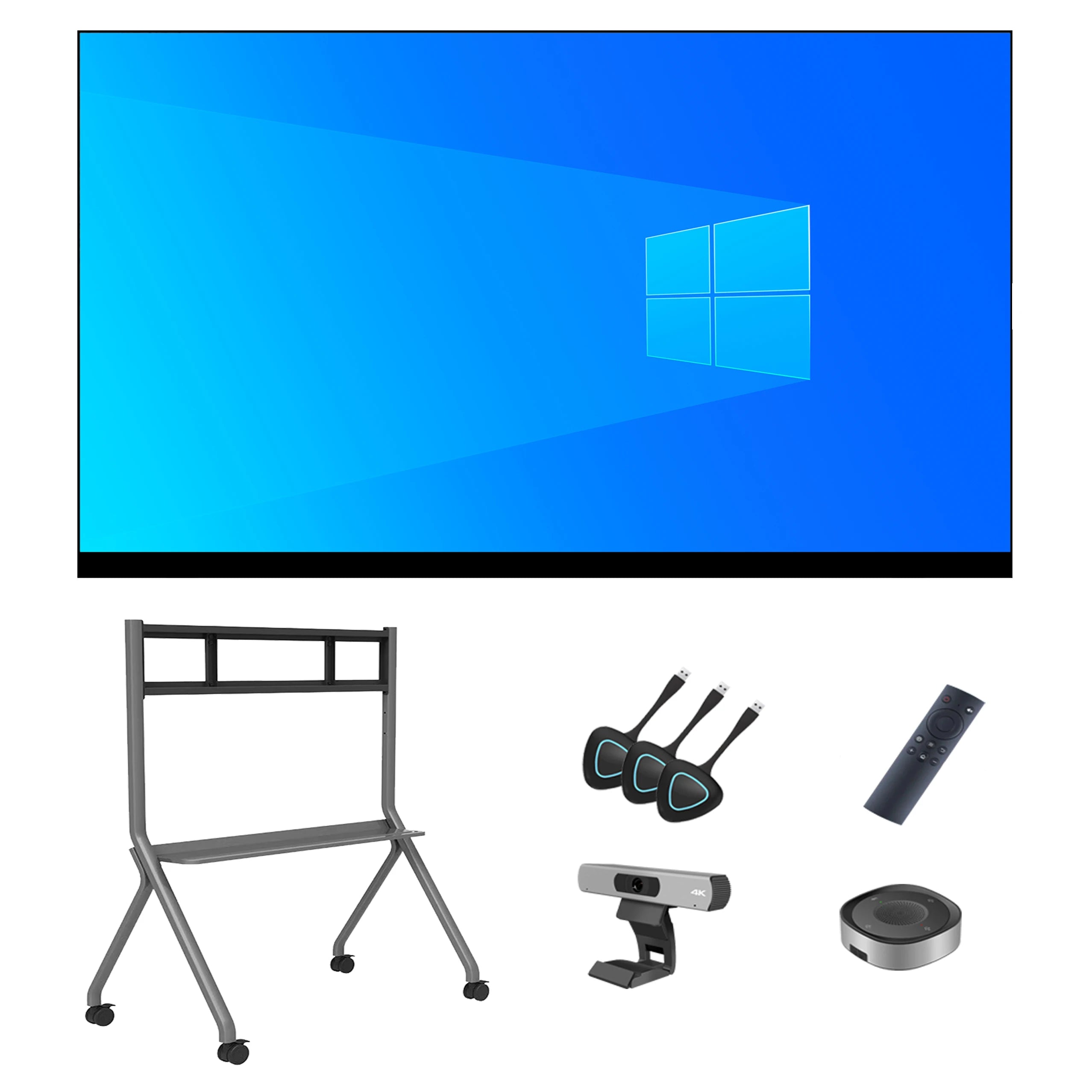 75 85 Inch 4K Android Interactive Flat Panel 20 Points Multi Touch Screen Aluminum Frame Smart Whiteboard