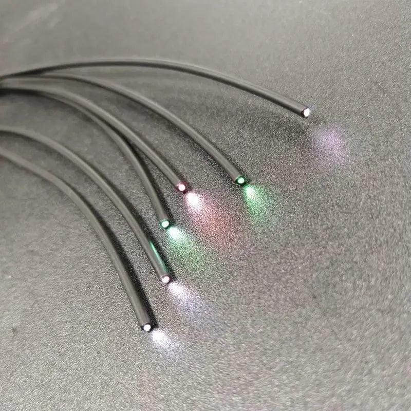 1～10M Black Cover PMMA End Glow Plastic Optic Fiber Cable Inner 1mm~14.0mm Diameter Home Hotel Floor Ceiling Decorative Lighting