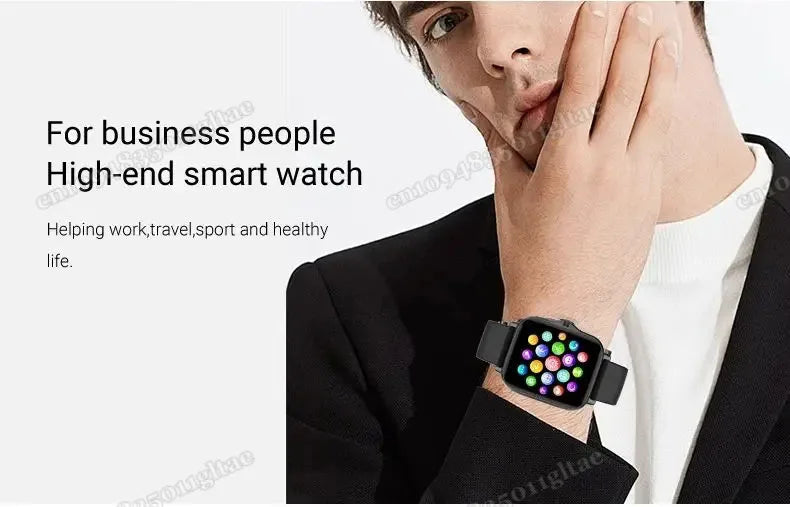 New Smart Watch Android Phone 1.44''Inch Color Screen Bluetooth Call Blood Oxygen/Pressure Monitoring Smart Watch Women Men HT30
