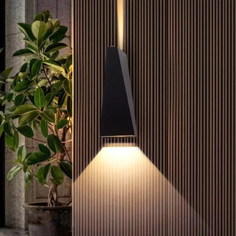 Outdoor LED Wall Lamp 6W 10W IP65 Waterproof Aluminum Wall Lights Porch Garden Fence Indoor Modern Nordic Sconce Lamps AC85-265V