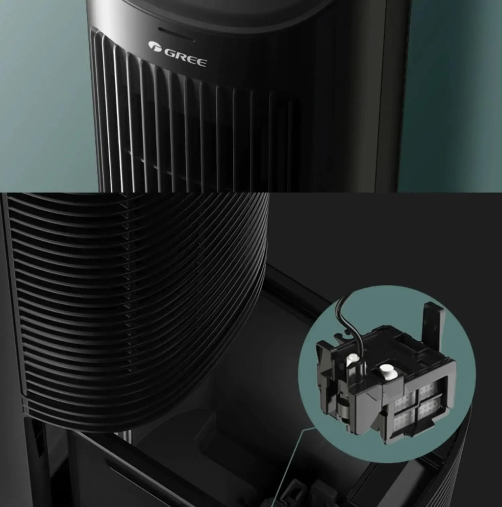 Gree 220V Portable Mini Air Conditioner Fan Household Mobile Tower Water Cooler Fan LYH