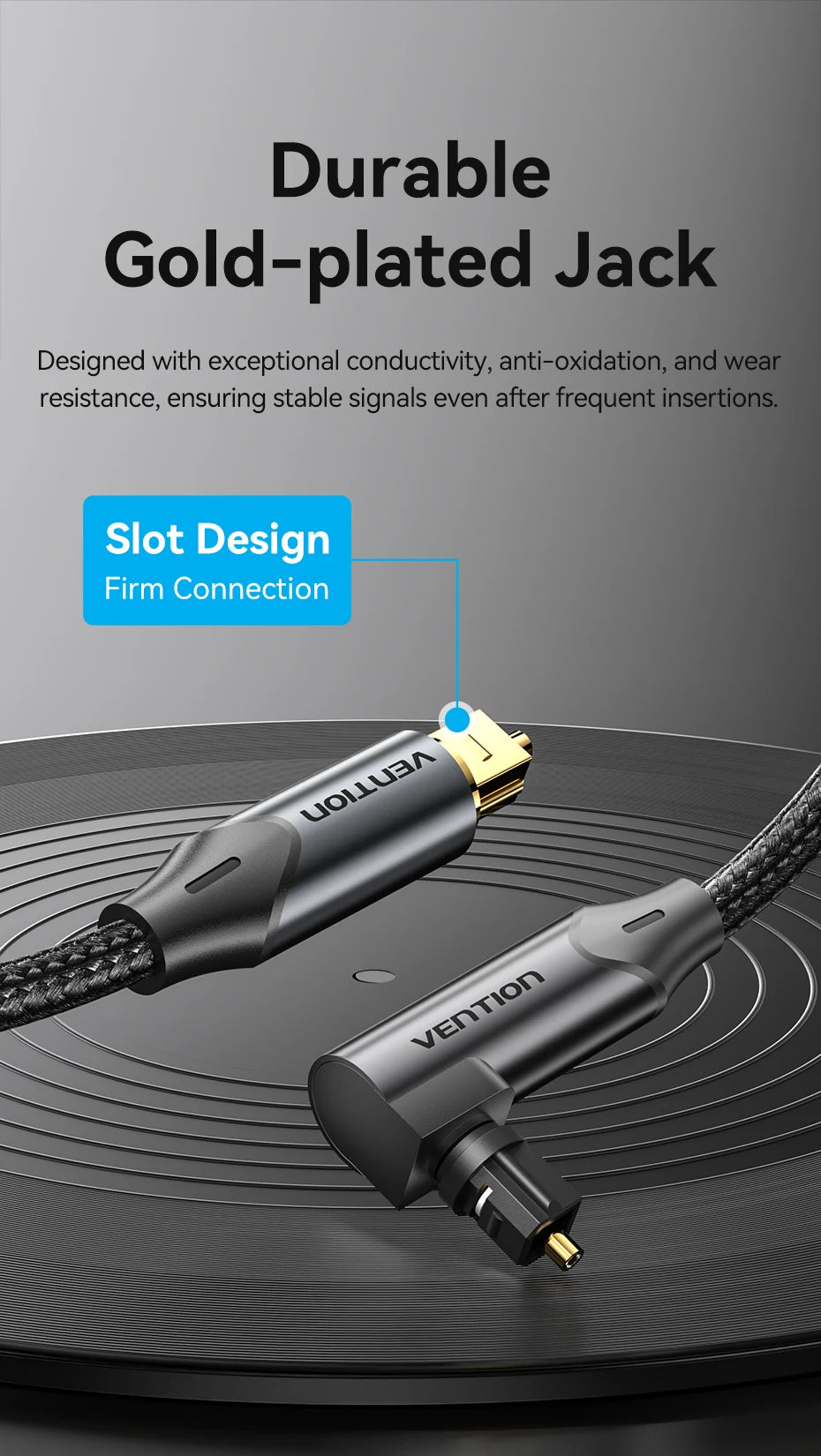 Vention Digital Optical Audio Cable Toslink SPDIF Coaxial Cable 1m 2m for Amplifiers Blu-ray Xbox 360 PS4 Soundbar Fiber Cable