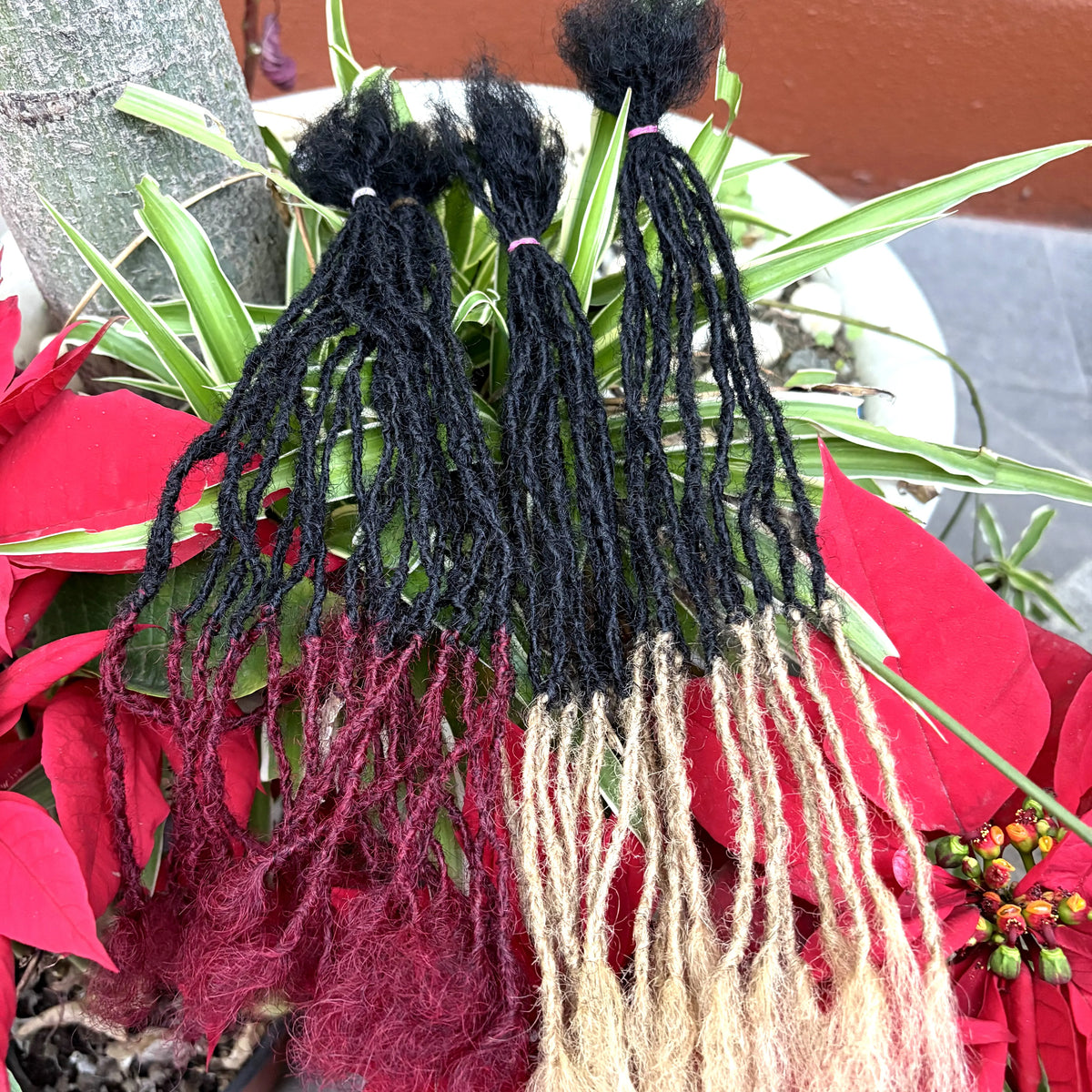 Colored 10inch 0.2cm Handmade Inter Loc Extension Human Hair Permanent Micro Locs Extensions Natural Looking Soft Sisterlocks