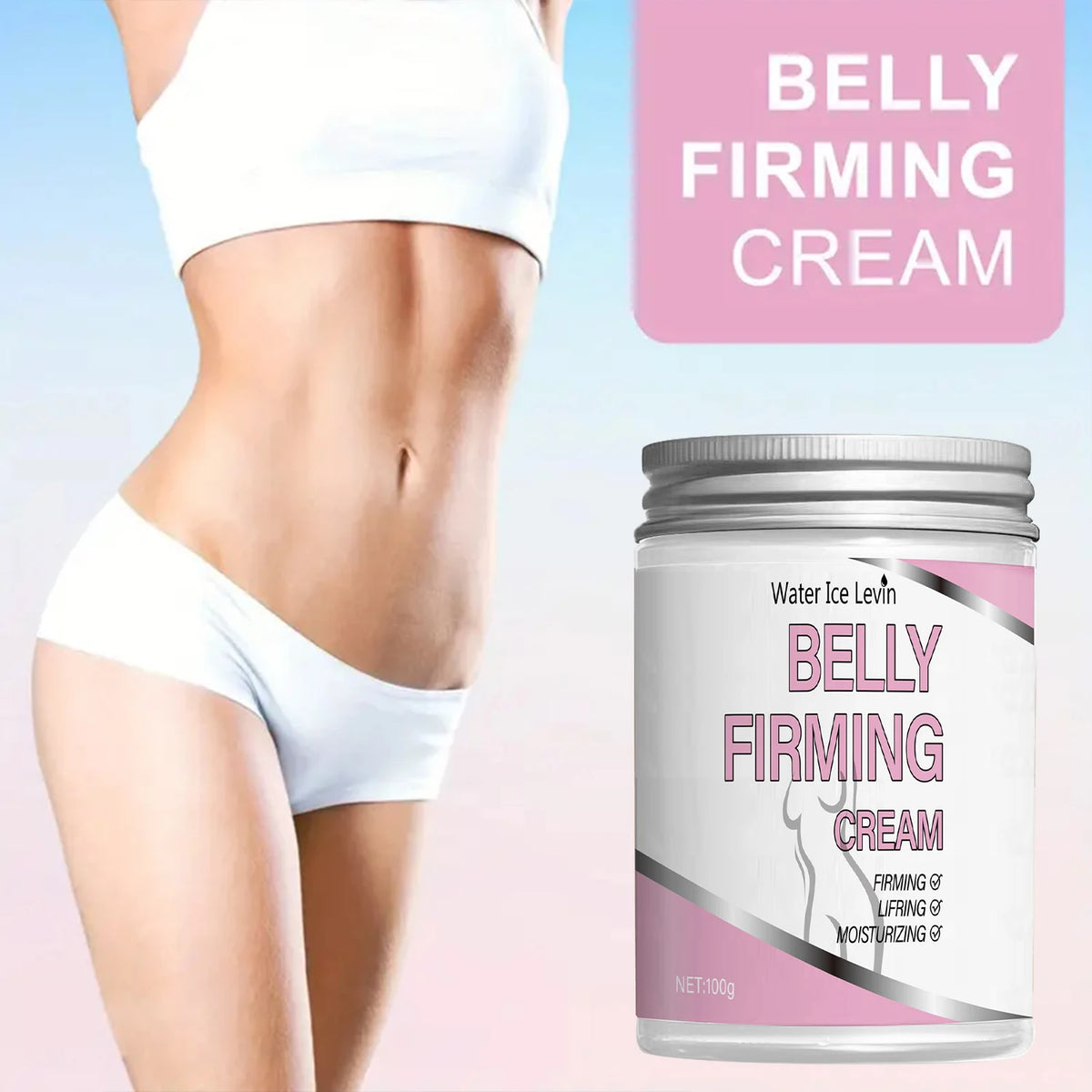 Abdominal Massage Body Cream, Natural Plant-Based for Abdominal Moisturizing, Absorbs Quickly and Effectively, Soothes and Deeply Nourishes the Skin