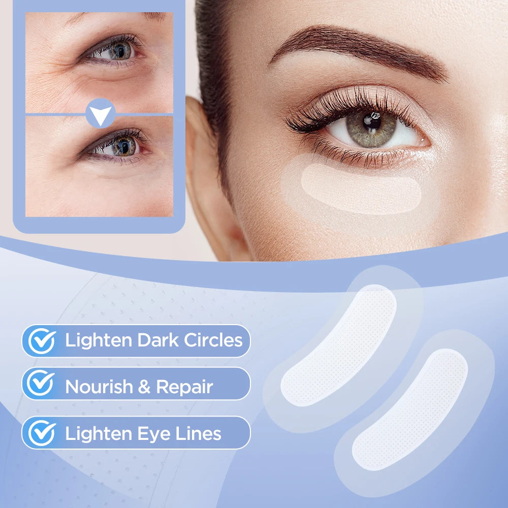 2/20PCS Microneedle Eye Patches Mask Korean Skin Care Hyaluronic Acid for Anti Wrinkle Aging Dark Circle Eyes Mask Moisturizing