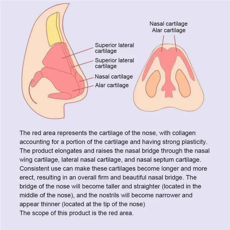 New Beauty Nose Sculpting Massager Clip Silicone Nose Shaper Microcurrent EMS Pulse Technology Lift-Up High Bridge Nose