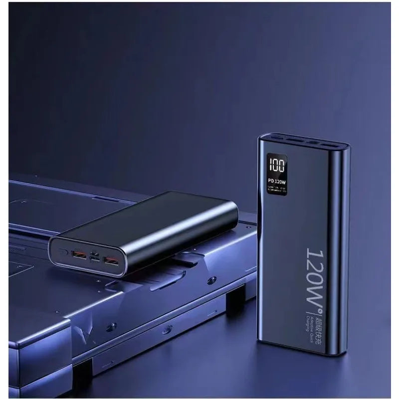 20000/50000/60000mAh PD Super Fast Charging Power Bank Ultra Slim Portable External Battery for IPhone Android