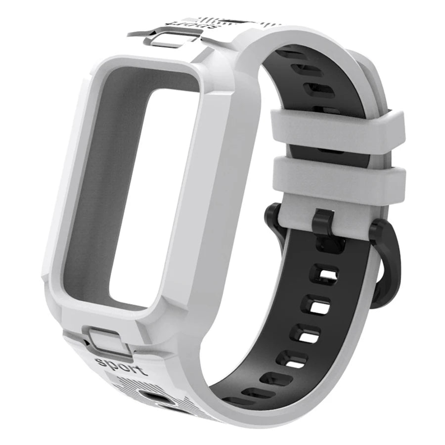 Case+Silicone Strap For Xiaomi Smart Mi Band 9 8 Active Accessories Sports Integrated Bracelet Correa+Cover For Redmi Band 3 2