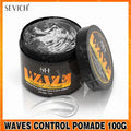 Biotin Wave Pomade For Deep Waves 360 Strong Hold Hair Styling Cream Wavy Hair Oil With Brush Waves Cream For African Black Men