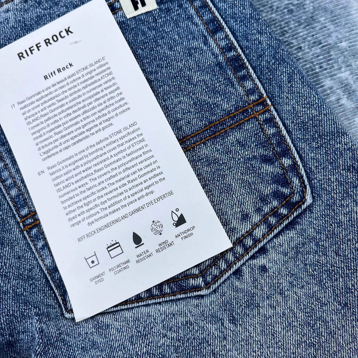 14oz Heavy loose straight jeans men's autumn American casual Japanese trousers
