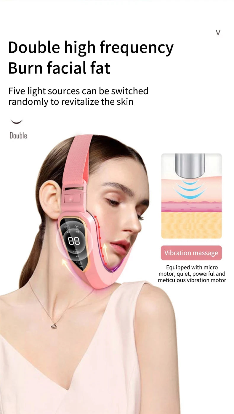 HOT NEW Lifting Massager Electric Facial Massager V-line Face Lifting Slimming Vibration Device Home Use Beauty Tool