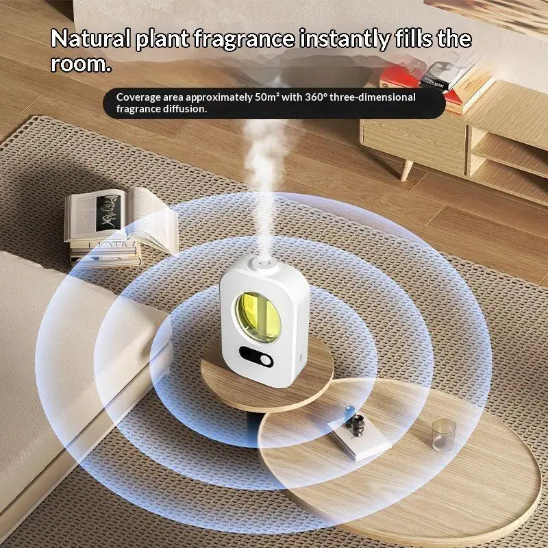 Automatic Aromatherapy Diffuser Adjustable Mist Level Essential Oil Humidifier 250ml Air Freshener for Home Spa
