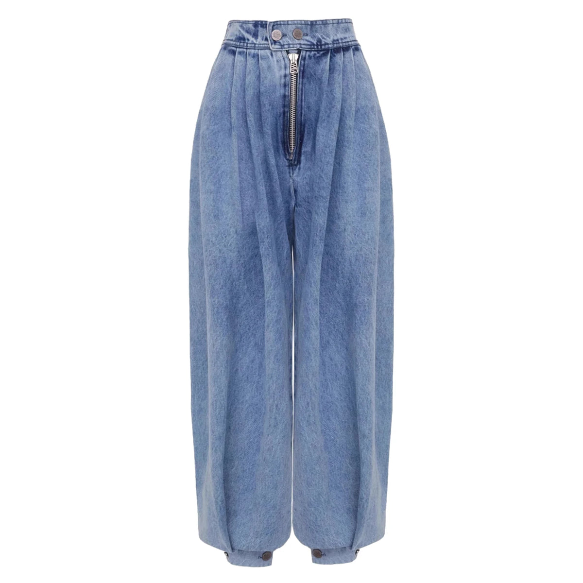Lantern Pants Denim for Women 2025 Summer Autumn Retro Casual Baggy Harem Pants Soft High Waist Denim Bloomers