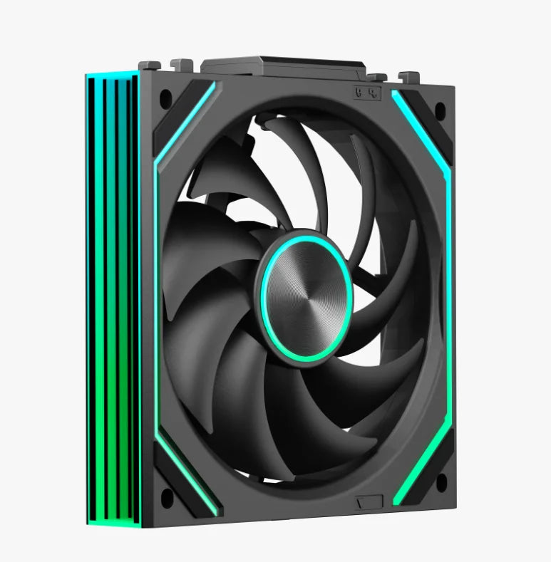 Jungle Leopard V2 SE 120mm Reverse Fan ARGB PWM PC Case Fan with Hydraulic Bearing White Spliceable Low Noise