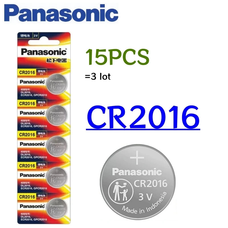 5-50PCS Original PANASONIC CR2016 CR 2016 3V Lithium Battery For Watch Calculator Clock Remote Control Toys Button Coins Cell