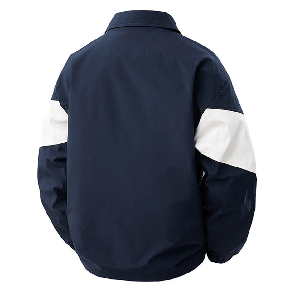 8XL Plus Size Jacket Men Patchwork Coat Spring Autumn Fashion Casual Patchwork Cargo Jacket Male Big Size Outerwear