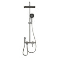 Gray Household MultiFunction Hot and Cold Water Shower Set Hotel Bathroom Bathtub Faucet Pressure Boosting Shower System Set