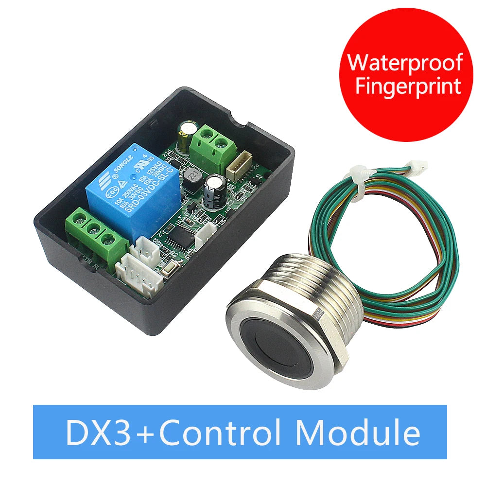Fingerprint access control relay module DC7v-30v door lock controller Switch fingerprint  induction electric lock control board