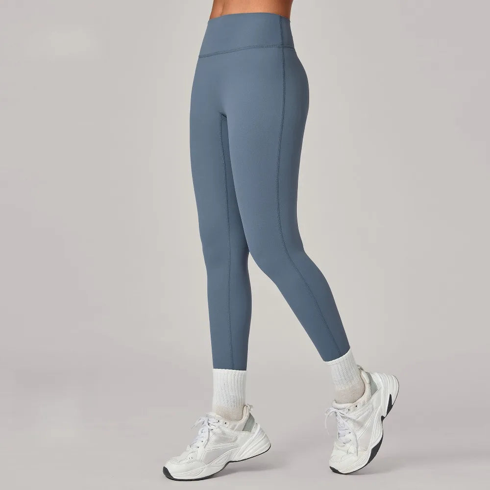 Women's Gym Workout Trousers Hip-lifting Quick-dry Yoga Pants Slimming Tight-fitting Fitness Outdoor Running Sports Long Pants
