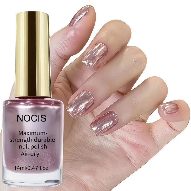 NOCIS 14ml Premium Rose Purple Nail Polish - Quick-drying Natural Nail Art with Long-lasting Shine, Nail Strengthener for All