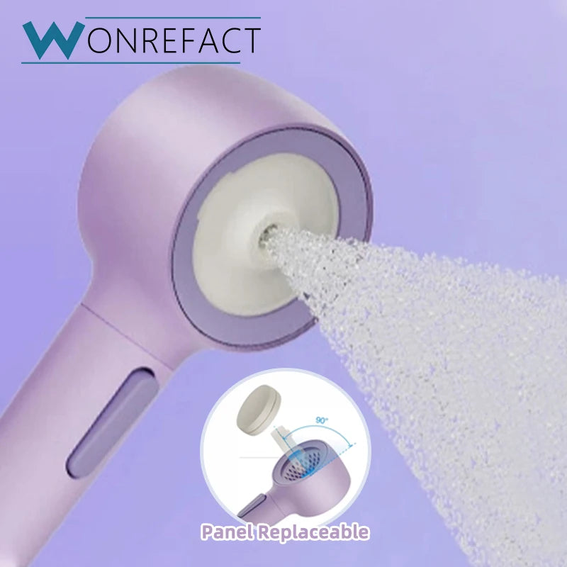 Shower Head 2 Modes High Pressure Shower Heads With Handheld Detachable Filtered Showerhead Bathroom Accessories